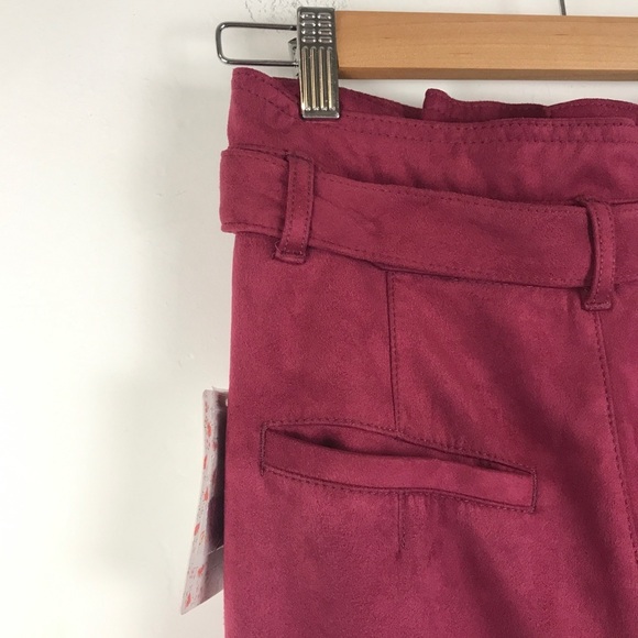 NWT Free People Nightfall Vegan Leather Pants in Queen Pomegranate Size 0 - Picture 6 of 12